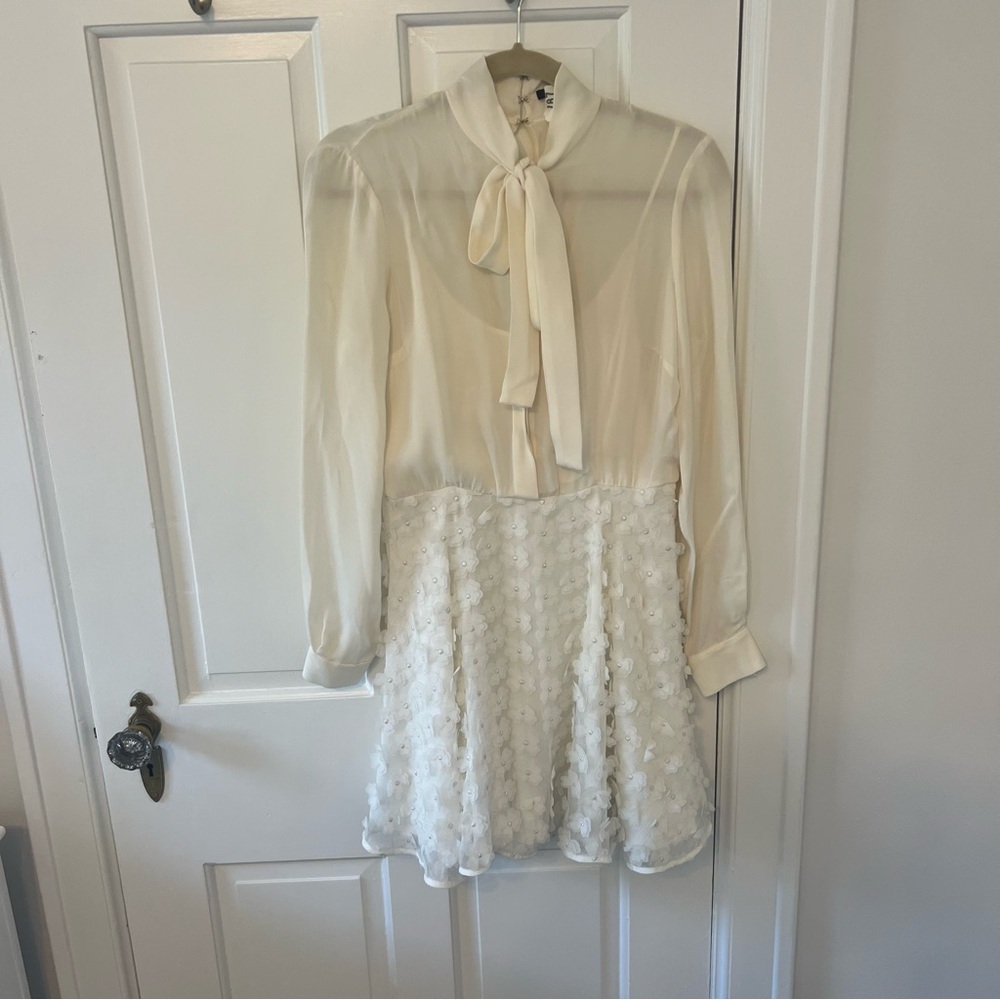 White mini dress- perfect for brides